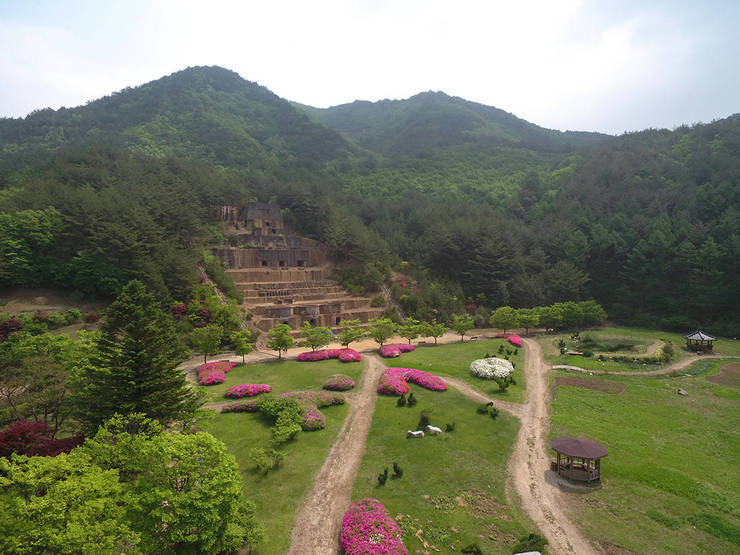 하늘에서 본 마을
